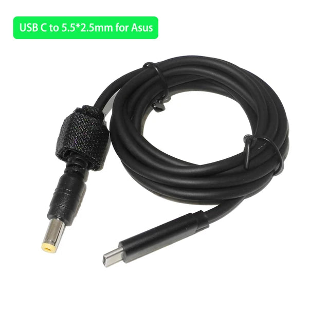 USB C PD Charging Cable Cord Type C to DC Universal Power Adapter Converter for Lenovo Asus Dell Hp Acer Samsung LG Laptops