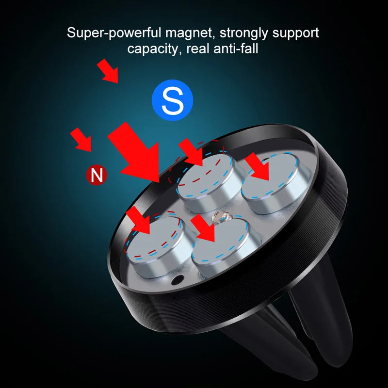 Car Magnetic Holder Universal Air Vent Mount Stand Accessories For iPhone Samsung Xiaomi Magnet Holder Stand in Car Mobile Phone